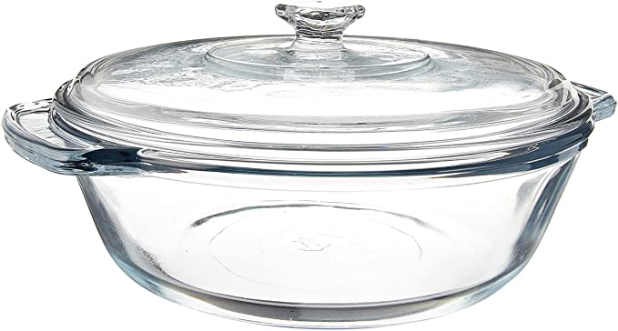 2 QT Glass Casserole Dish