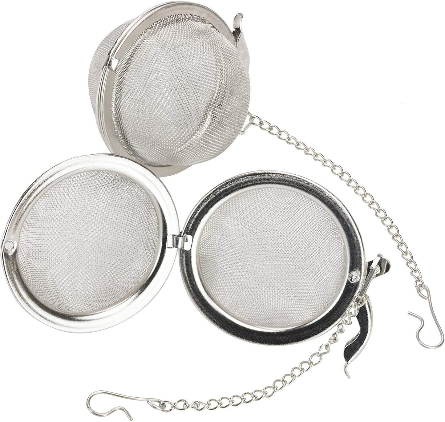 2 PC Stainless Steel Tea Ball / Infuser Strainer