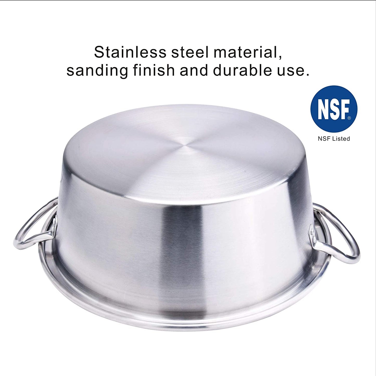 53cm Stainless Steel Cazo With Lid