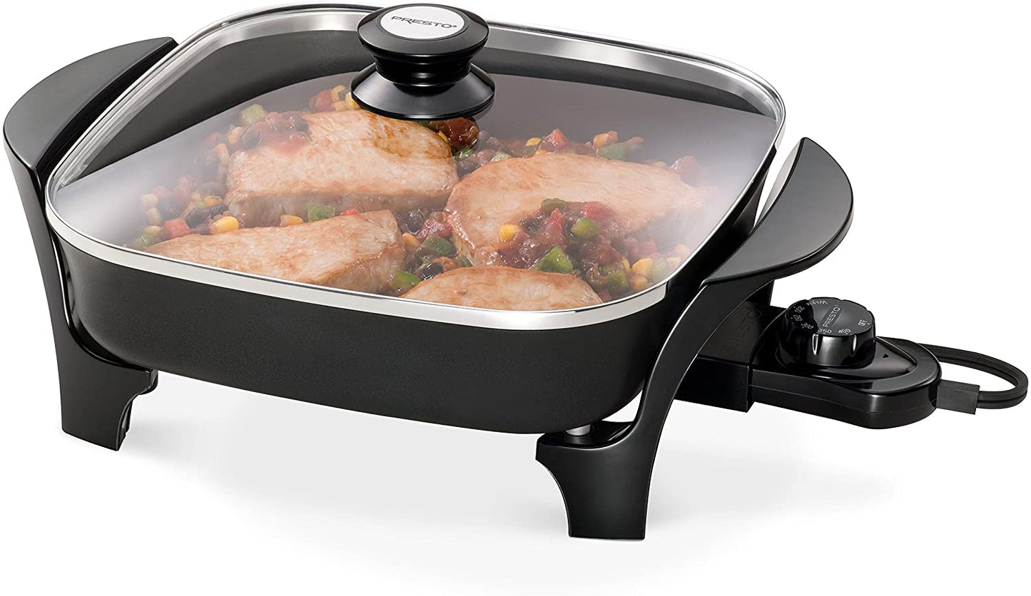 11" Presto Electric Skillet with Glass Cover