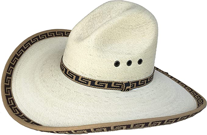Brown Authentic Sahuayo Region Mexico Palm Moreno Straw Safari Cowboy Sun Hat