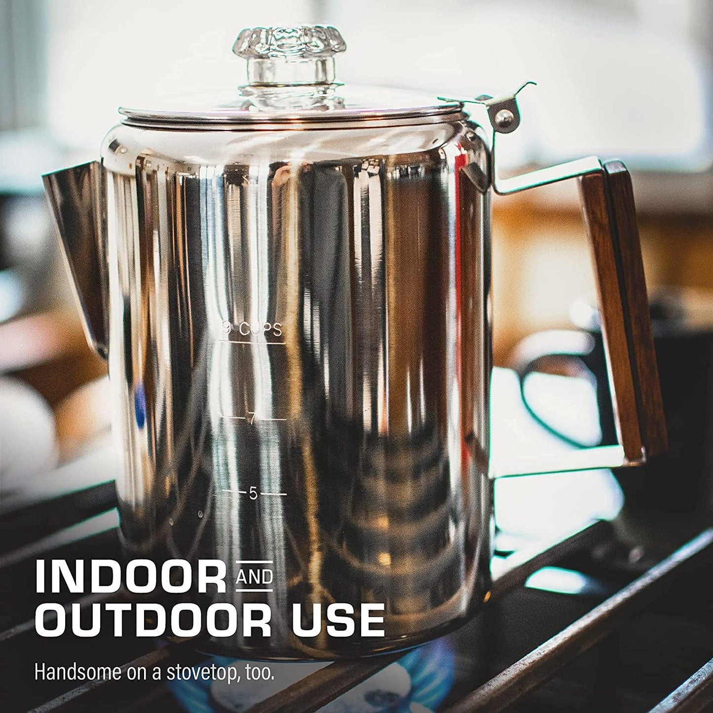 9 Cup Turkish Stainless Steel Coffee Percolator