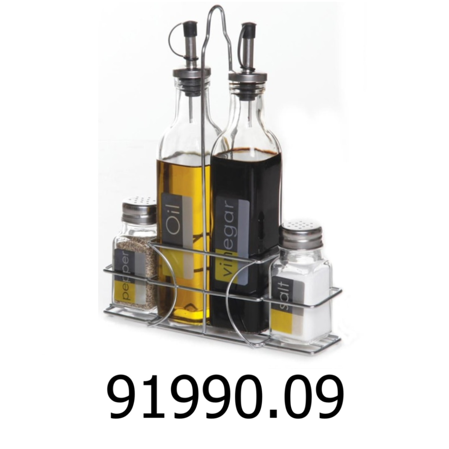 Oil & Vinegar Set with Salt & Pepper Shakers