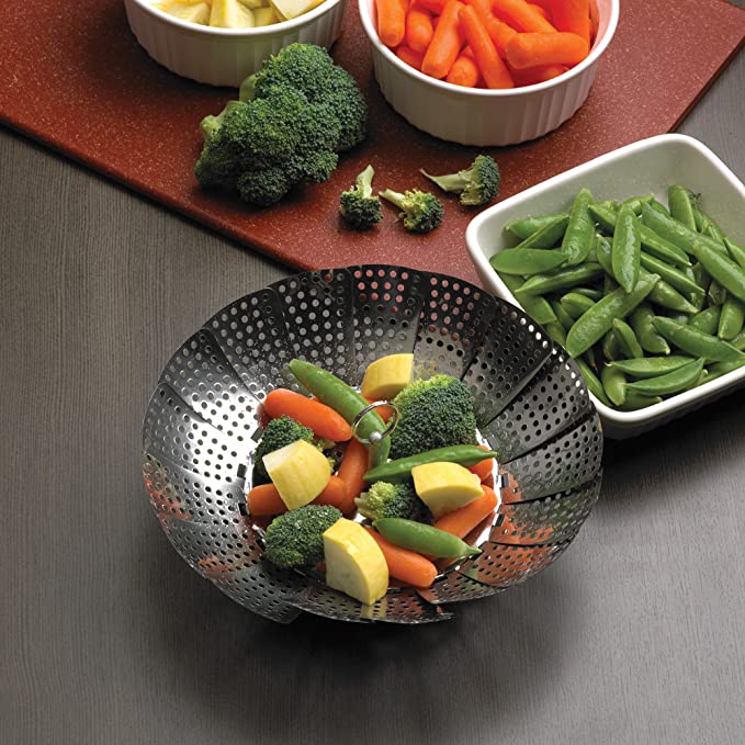 11" Stainless Steel Folding Steamer Basket