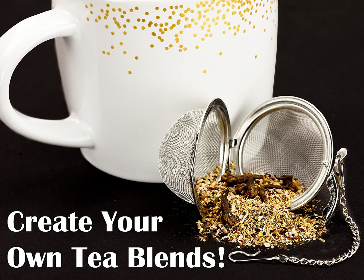 2 PC Stainless Steel Tea Ball / Infuser Strainer