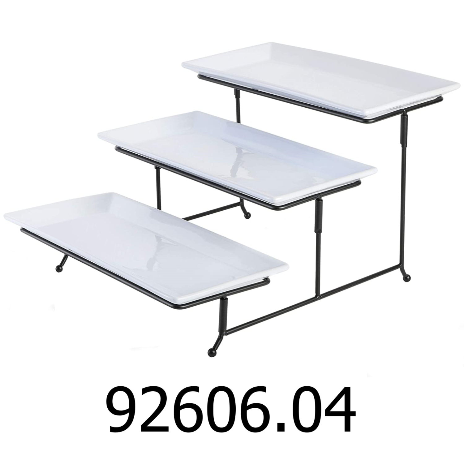 Serving sales plate stand