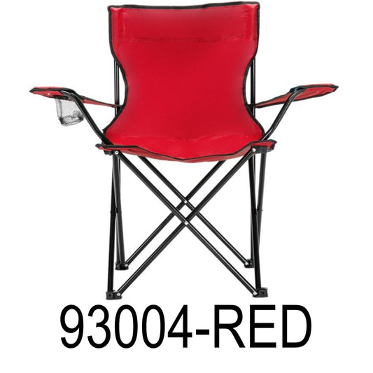 Red Foldable Camping Chair with Carry Bag