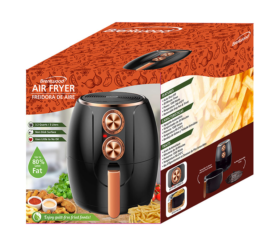 3.2QT Electric Copper Air Fryer