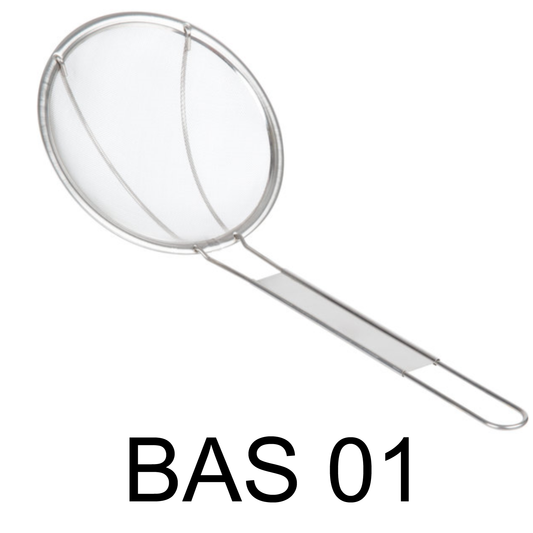 6" Extra Fine Round Stainless Steel Skimmer / Strainer
