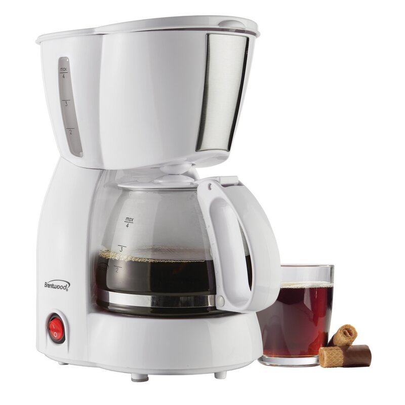 4 Cups Brentwood Coffee Maker Cafeteria