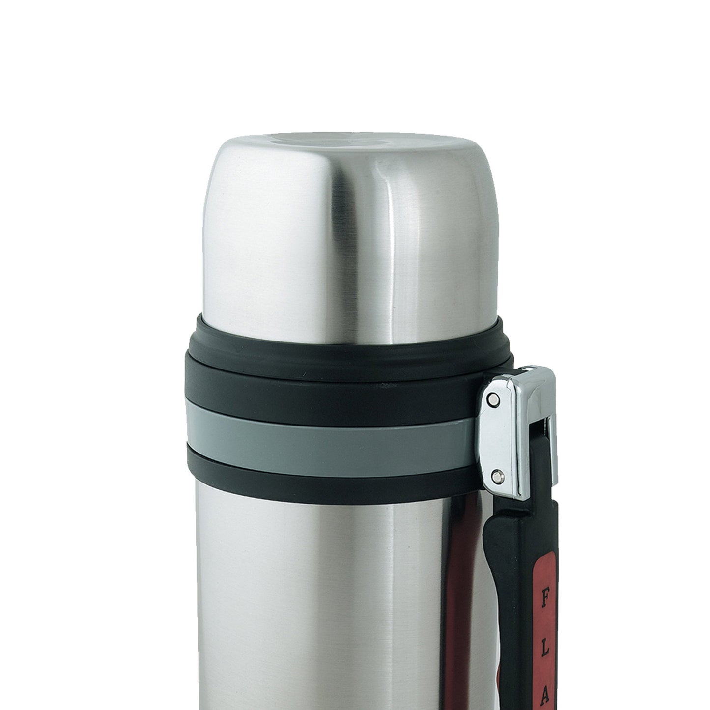 1000ml Silver Insulated Travel Pot Wide Mouth Water Bottle