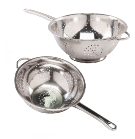 28cm Stainless Steel Colander with Leg & Long Handle