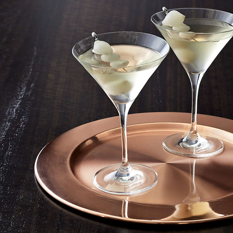 6 PC 9 Oz Cristar Martini Goblet Glasses