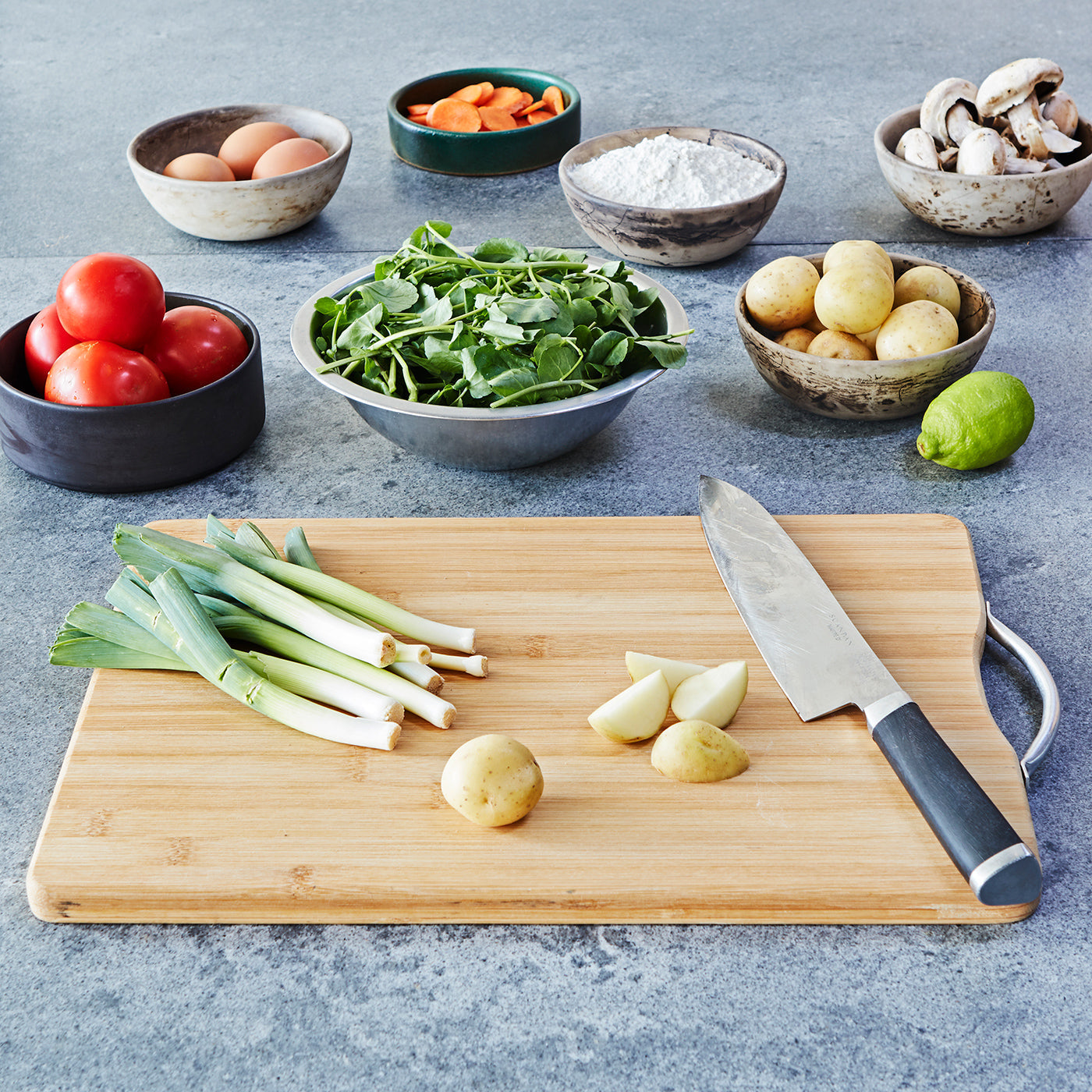 50cm Bamboo Cutting Board