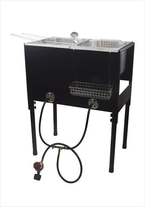 Pressure Freestanding Triple Basket Deep Fryer