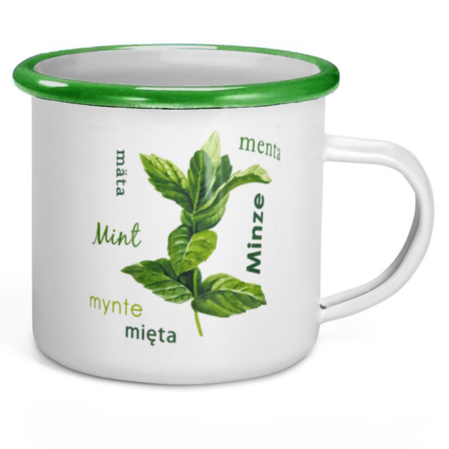 Green Enamel Coffee Mug