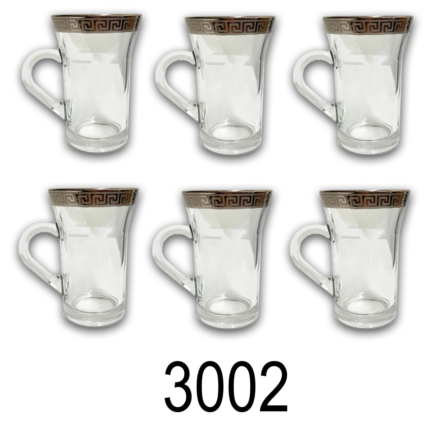 Tea Glass with Handle - 6 Pieces