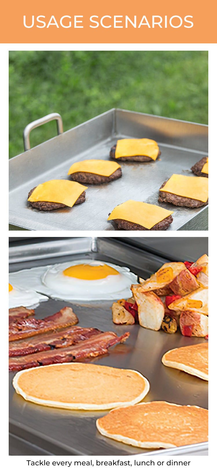 51" Stainless Steel Taco Carts With 3 Food Warmers