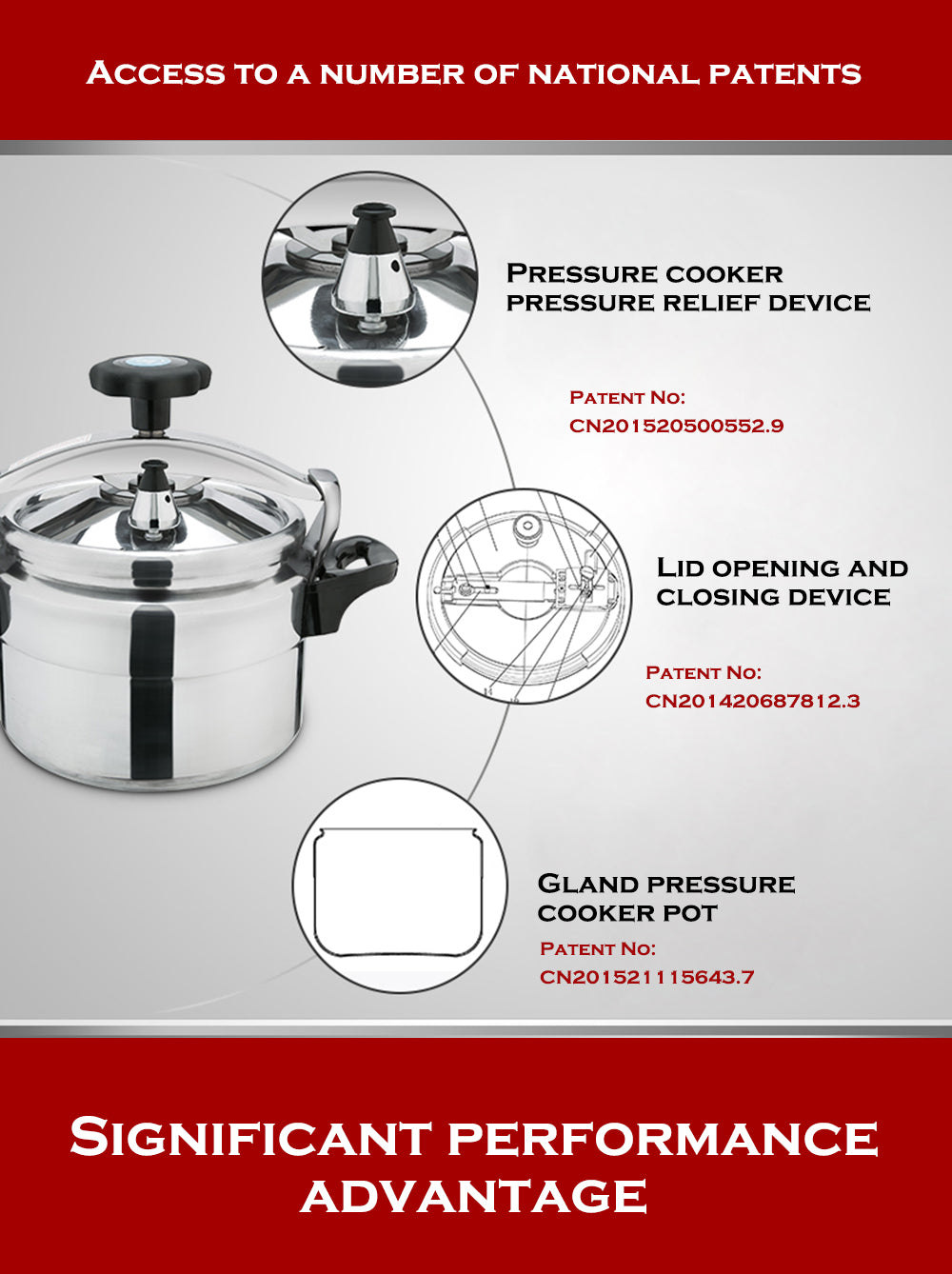 26cm Aluminum Pressure Cooker Soup Pot / Stew Pot Steamer