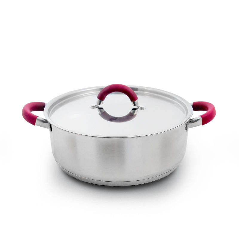 8 PC Stainless Steel Cookware Set With Silicone Handle