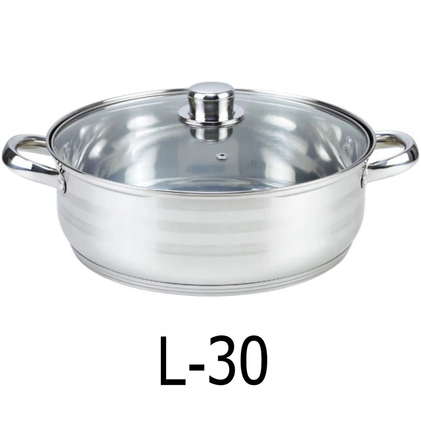 10 QT Stainless Steel 18/10 Induction Low Pot