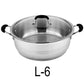 6 QT Stainless Steel 18/10 Induction Low Pot With Silicon Handle