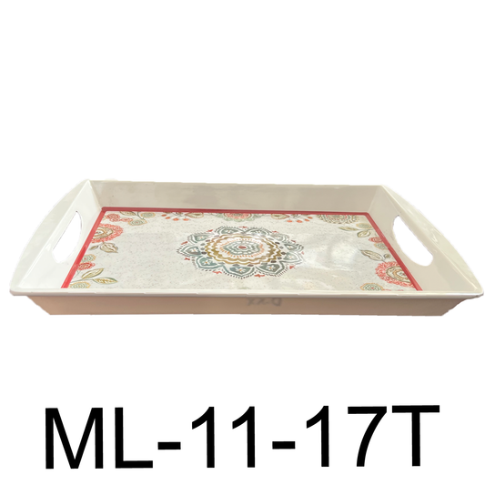 17" Aesthetic Melamine Tray