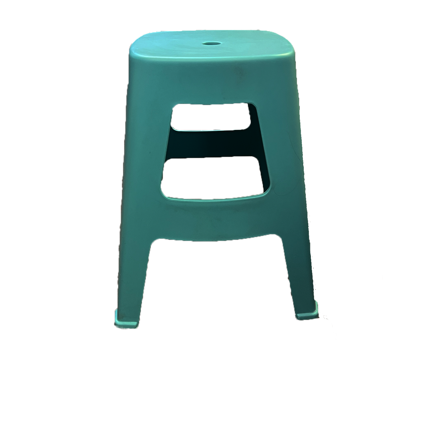 Blue Matte Stool