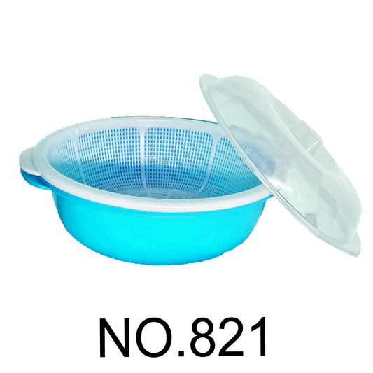 3L Aqua Blue Mixing Bowl w/ Lid