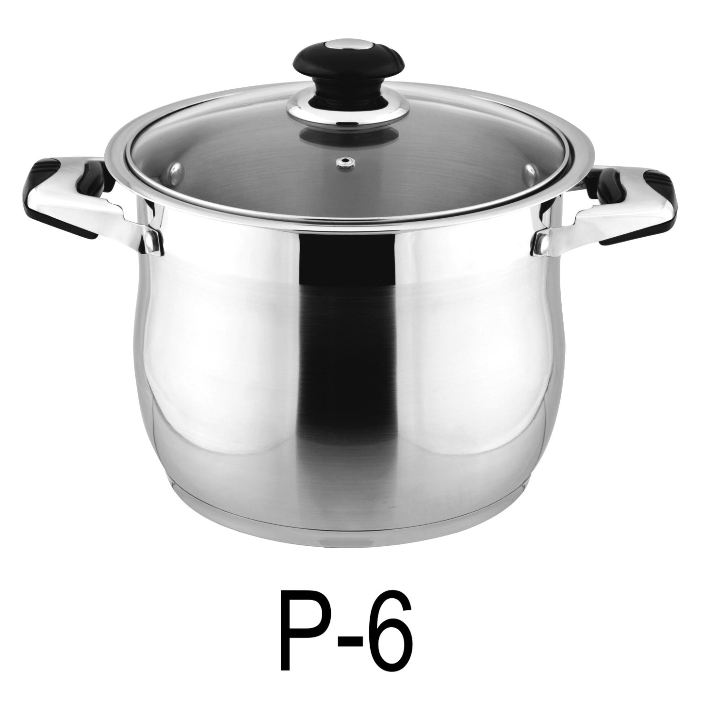 6 QT Stainless Steel 18/10 Induction Stock Pot (Free Gift 2 Spoons)