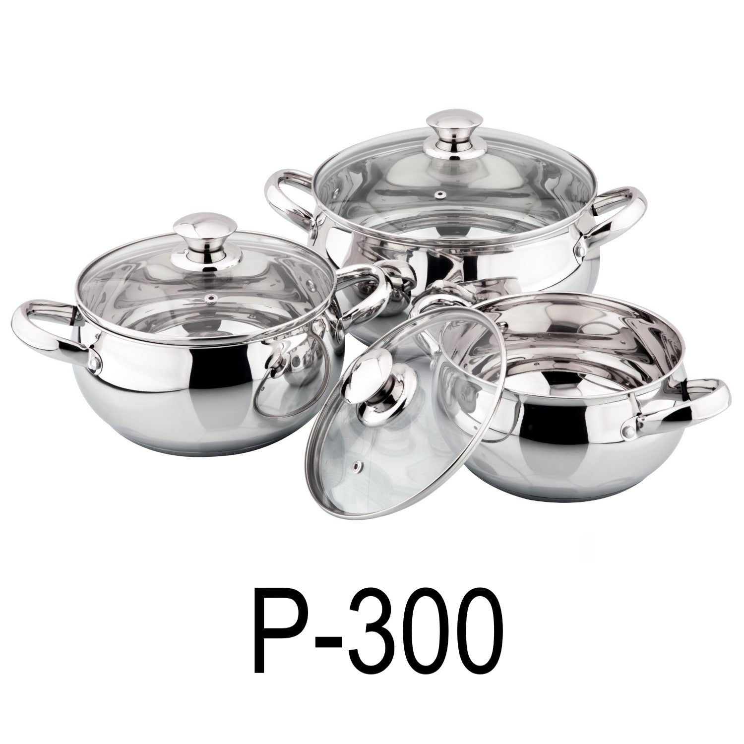 6 PC Stainless Steel 18/10 Induction Cookware Set – R & B Import