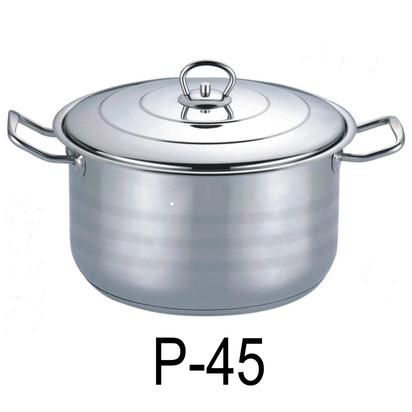 45 QT / 40 LIT Stainless Steel 18/10 A1950 Induction Stock Pot MADE IN TURKEY