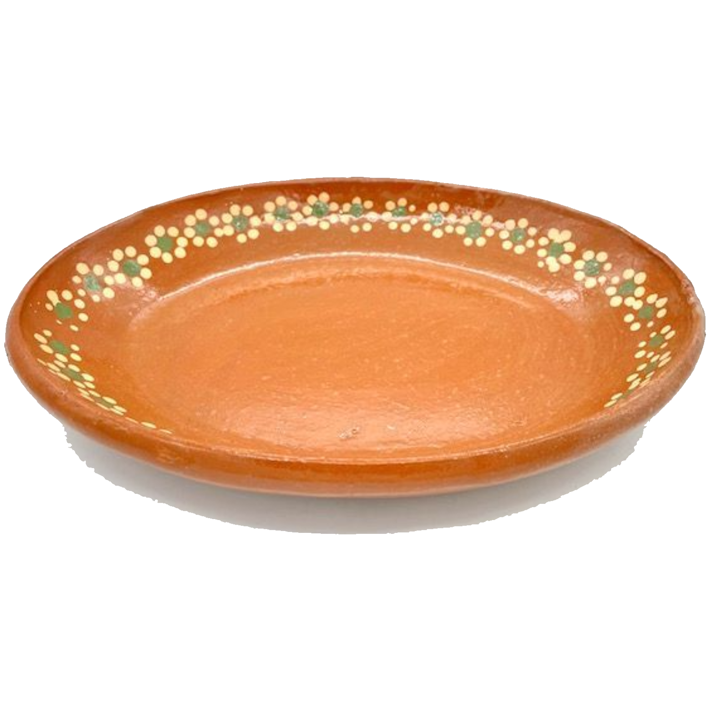 38cm Brown Oval Clay Plate - Plato Ovalado de Barro