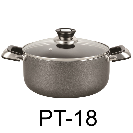 18 QT Non-stick Stockpot with Glass Lid