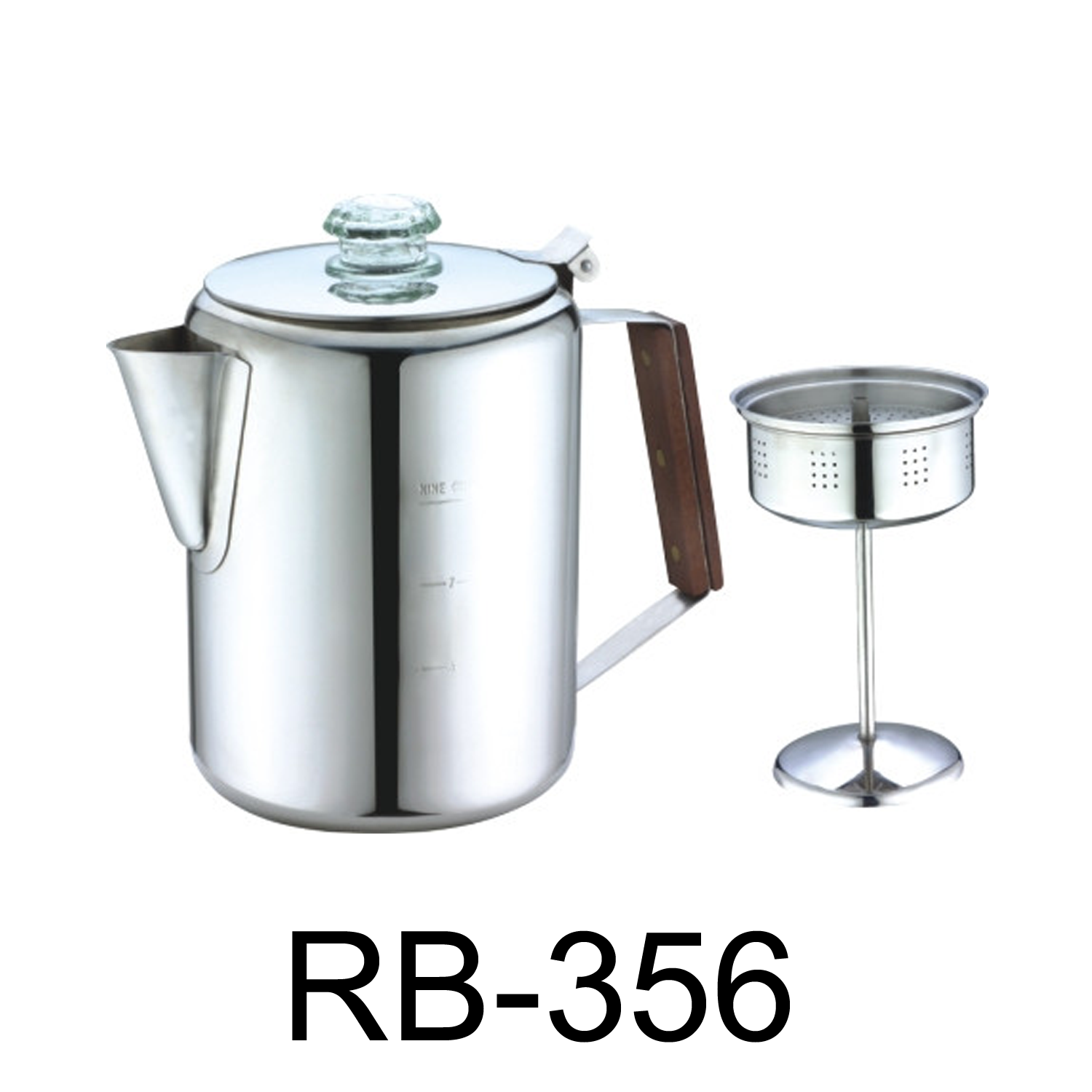 6 Cup Turkish Stainless Steel Coffee Peculator – R & B Import