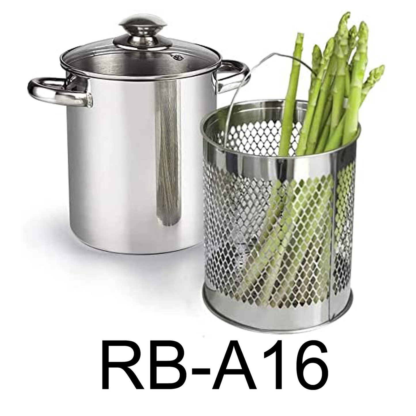 4 QT Stainless Steel Asparagus Steamer Pot