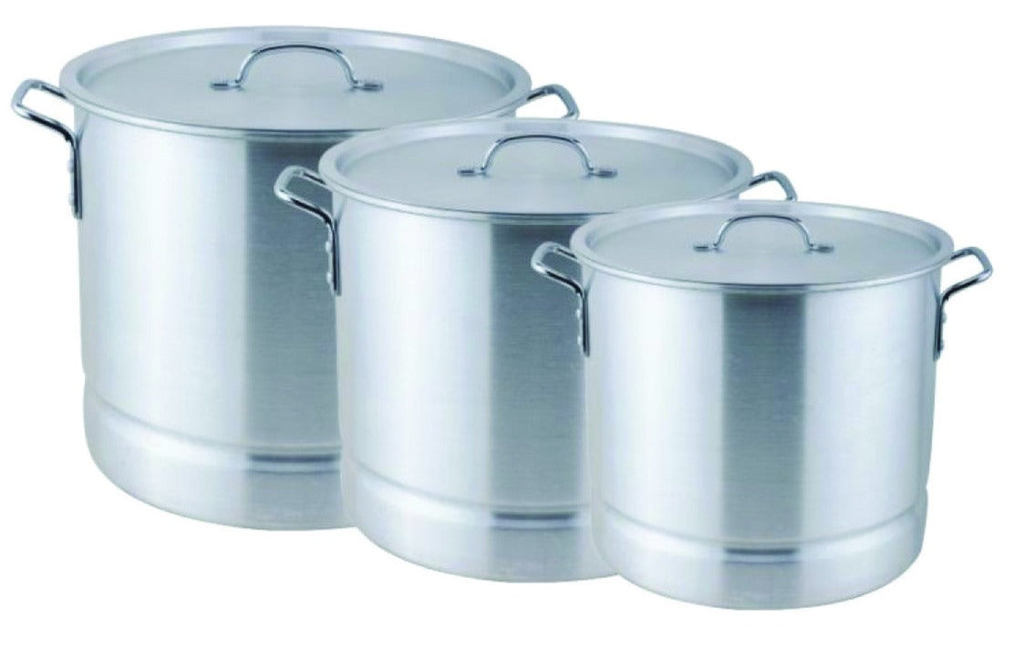 9 PC Tamales Aluminum Stock Pot Set With Steamer Rack