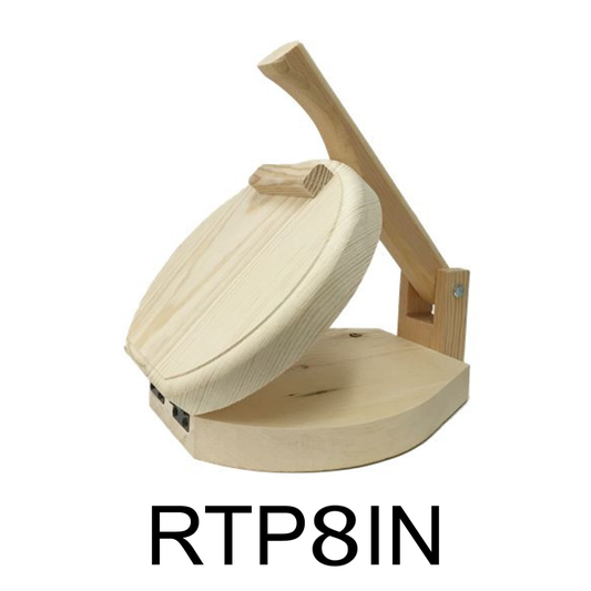 8" Round Wooden Tortilla Press