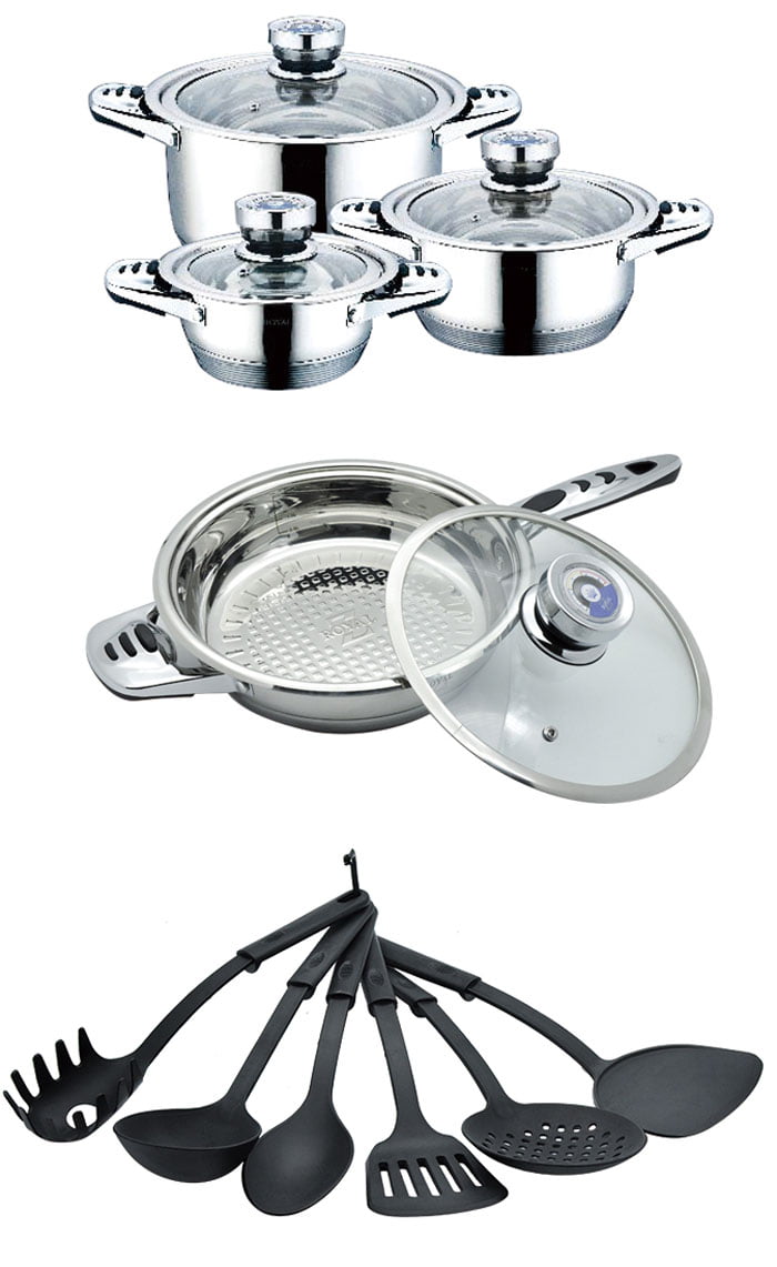 23 PC Stainless Steel Royal Cookware Set