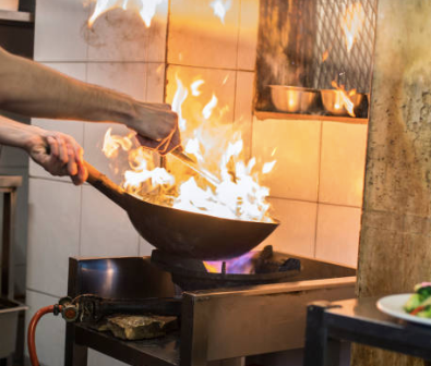 34cm Marble Stone Coating Wok Pan