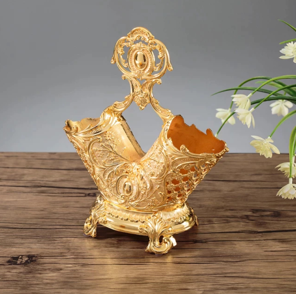 Gold Kitchen Rack Knife and Folk Holder