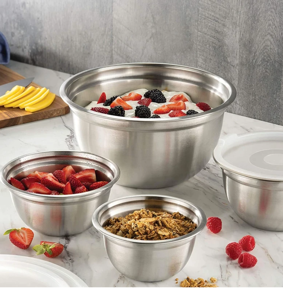 34cm Stainless Steel Basin Mixing Bowl