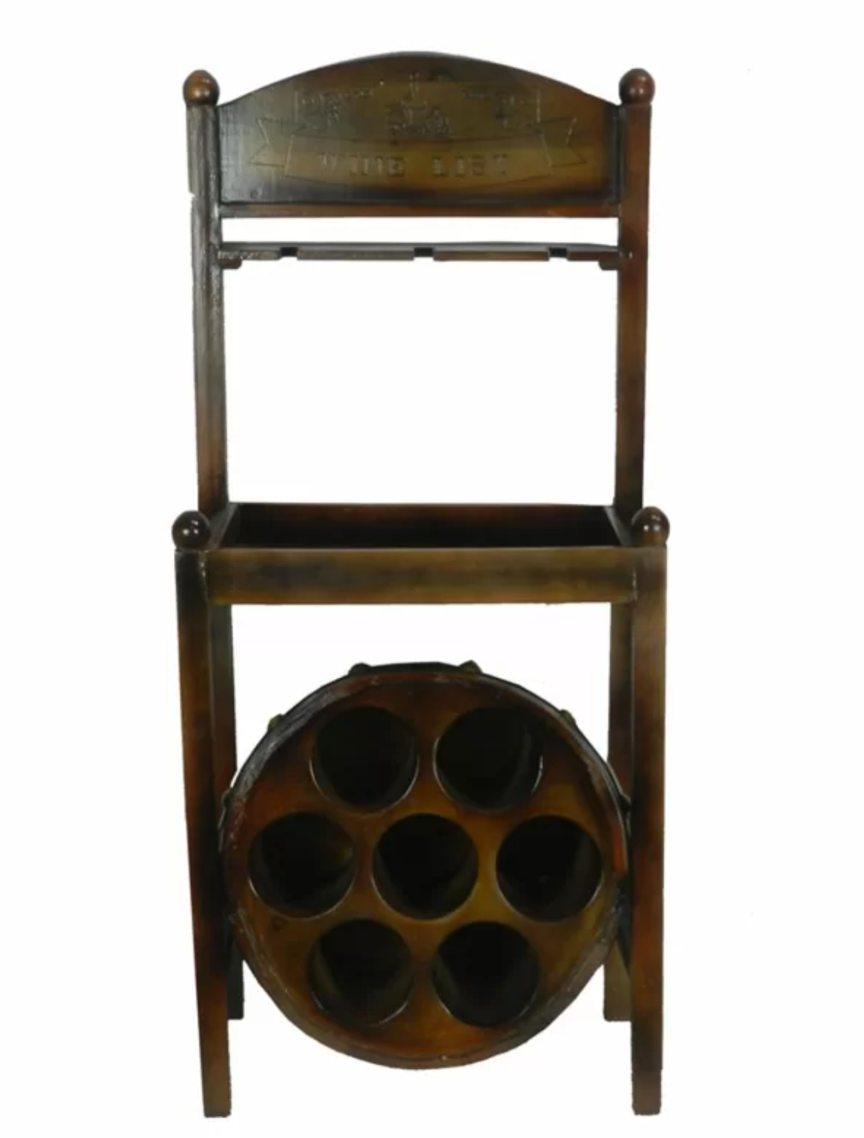 Clintonville Tabletop Wine Bottle Rack in Brown