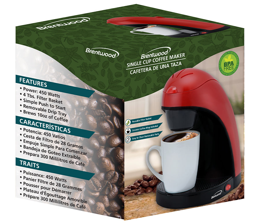 BrentWood Single Cup Coffee Maker