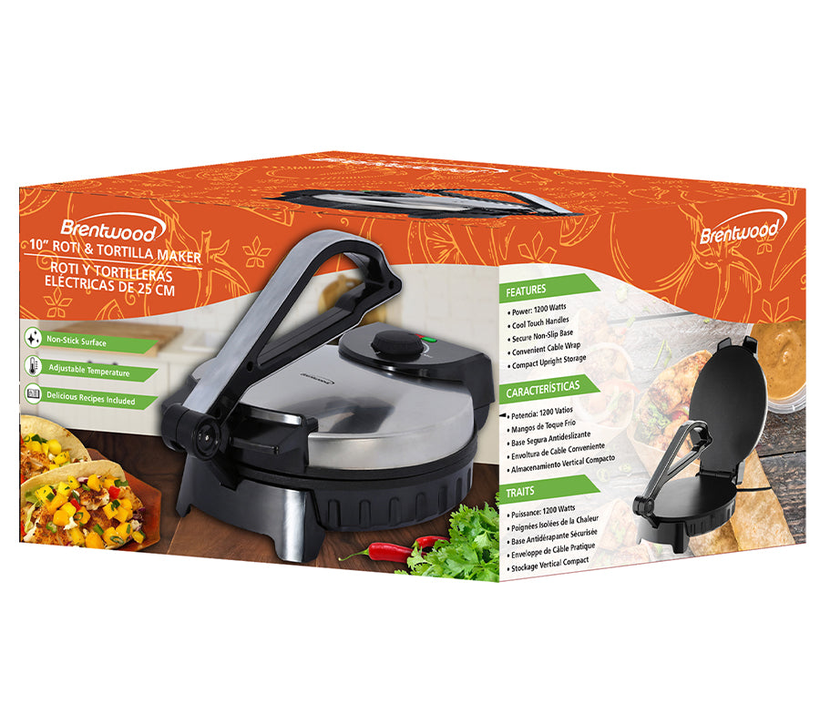 10” Non-stick Electric Roti & Tortilla Maker