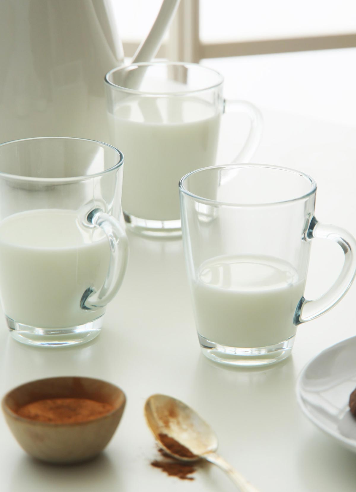 6 PC Clear Mug Set With Handle