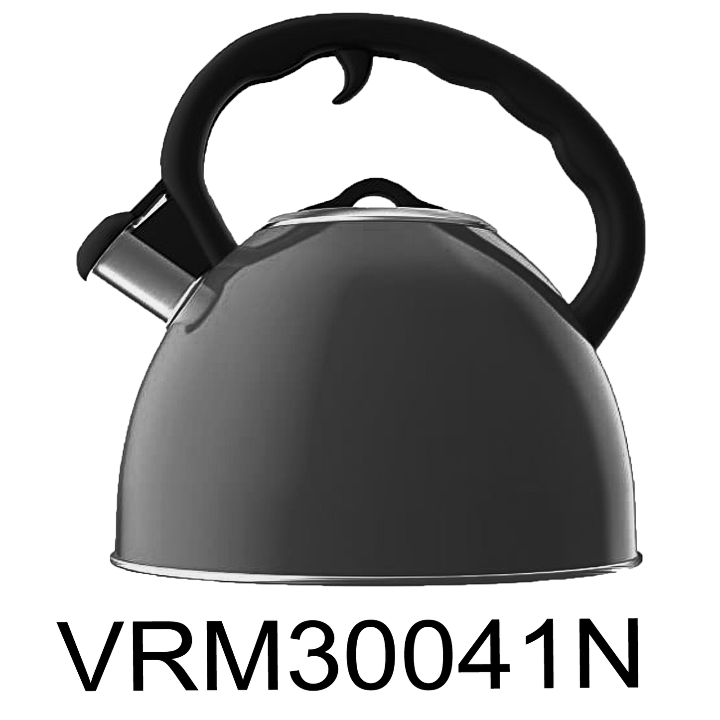 2 QT Vremi Whistling Tea Kettle - Black