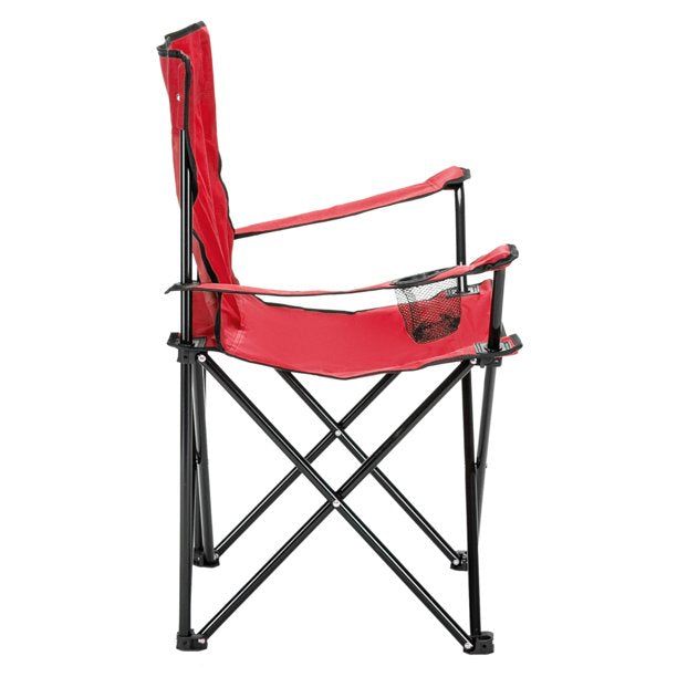 Red Foldable Camping Chair with Carry Bag