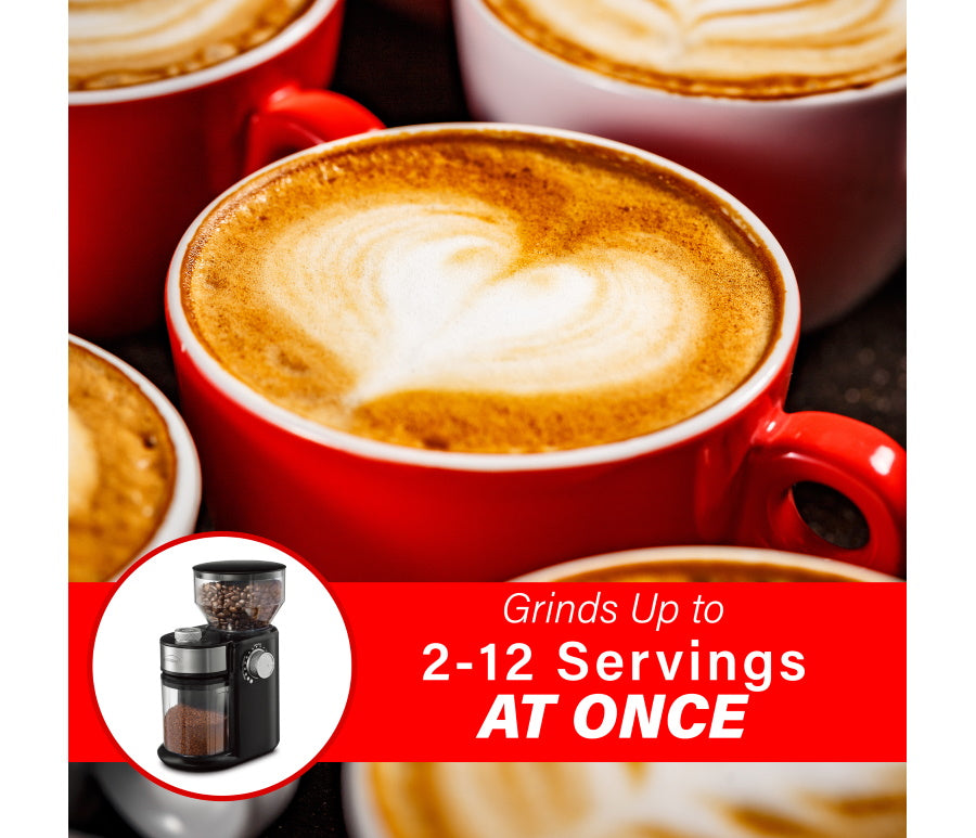 8 Oz Brentwood Automatic Burr Coffee Bean Grinder Mill