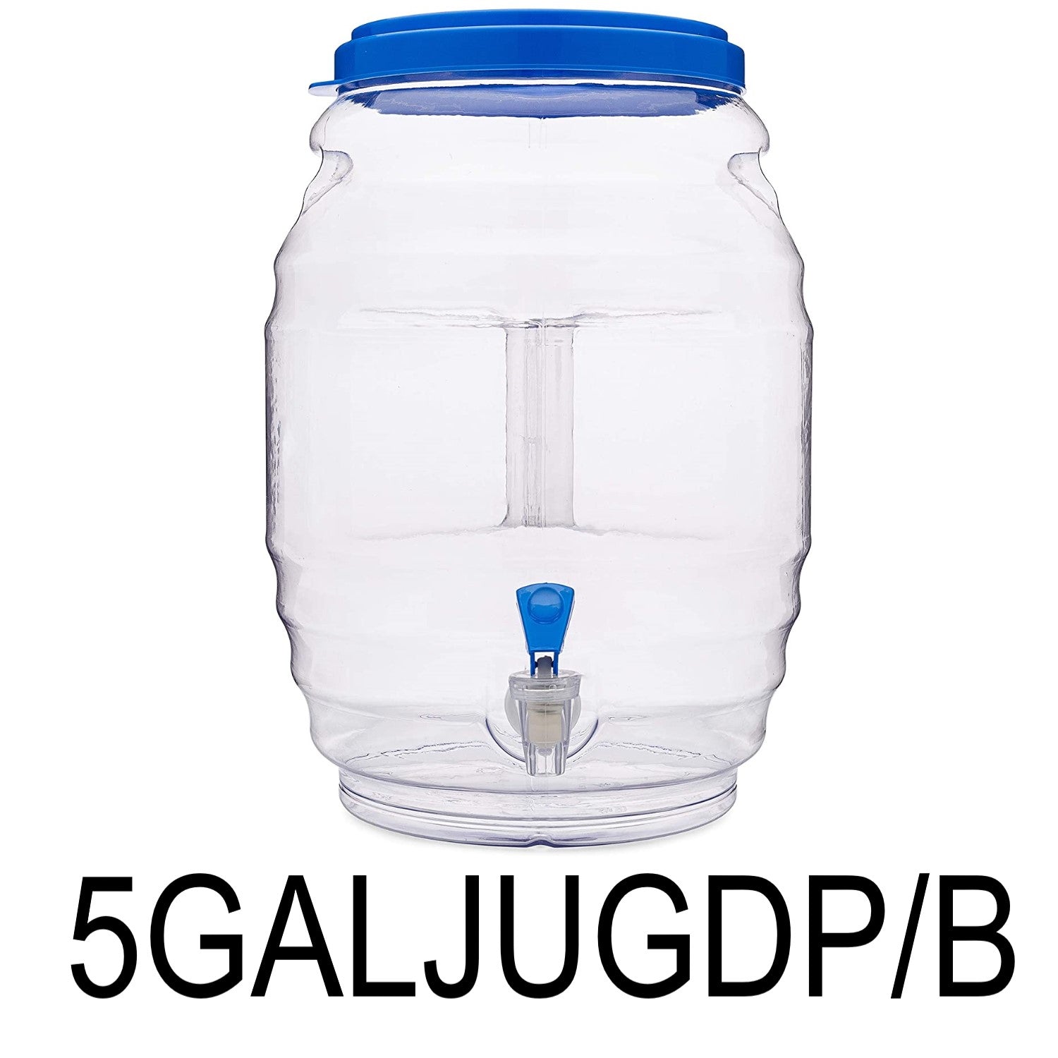 Blue Round Plastic Water Dispenser Jar, Capacity: 10 Litre